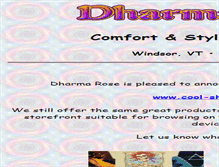 Tablet Screenshot of dharmarose.com